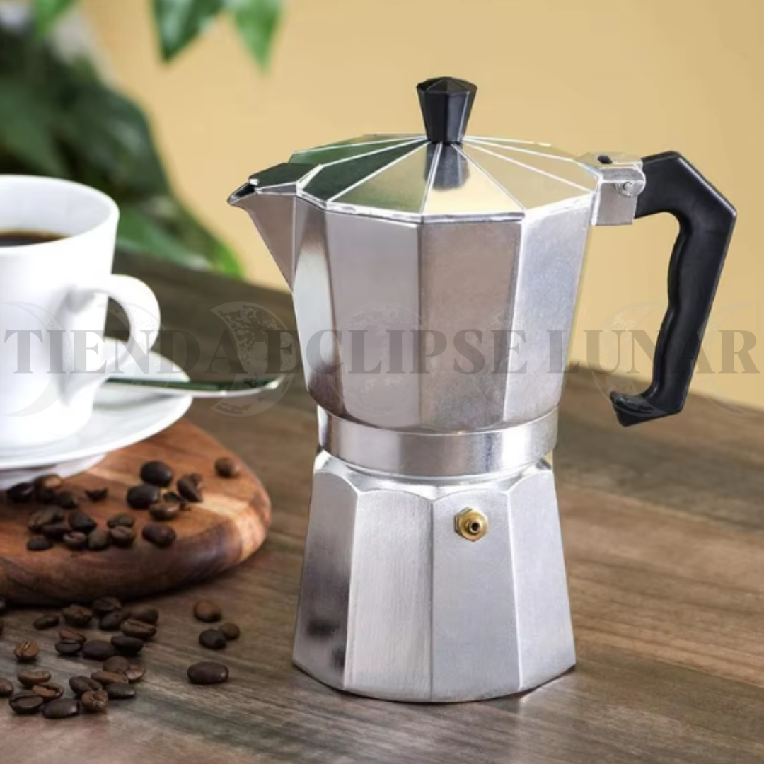 Cafetera Italiana 600ml 12 Tazas  Acero