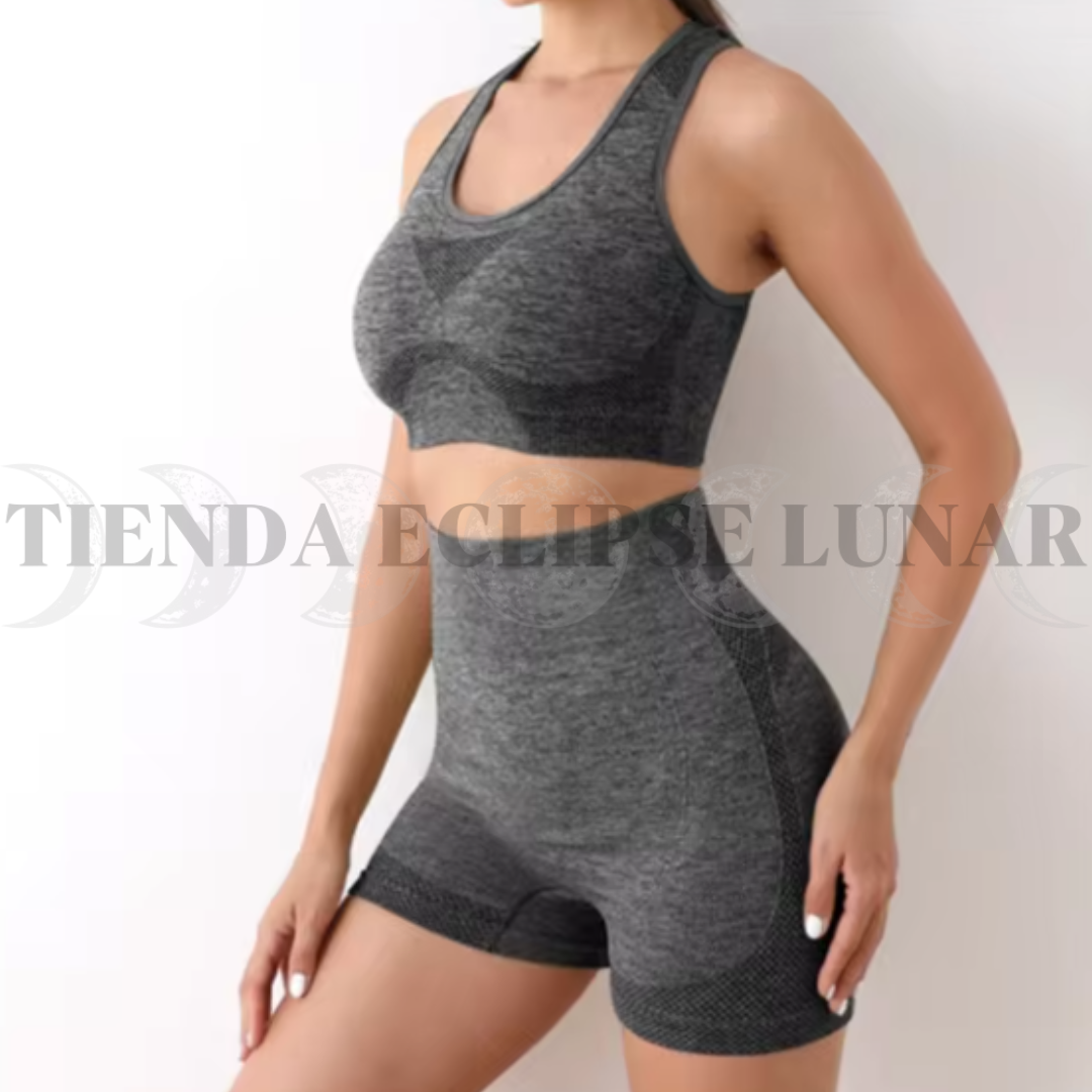 CONJUNTO DEPORTIVO PARA GYM YOGA PETO Y SHORT Talla Única (S,M,L,XL)